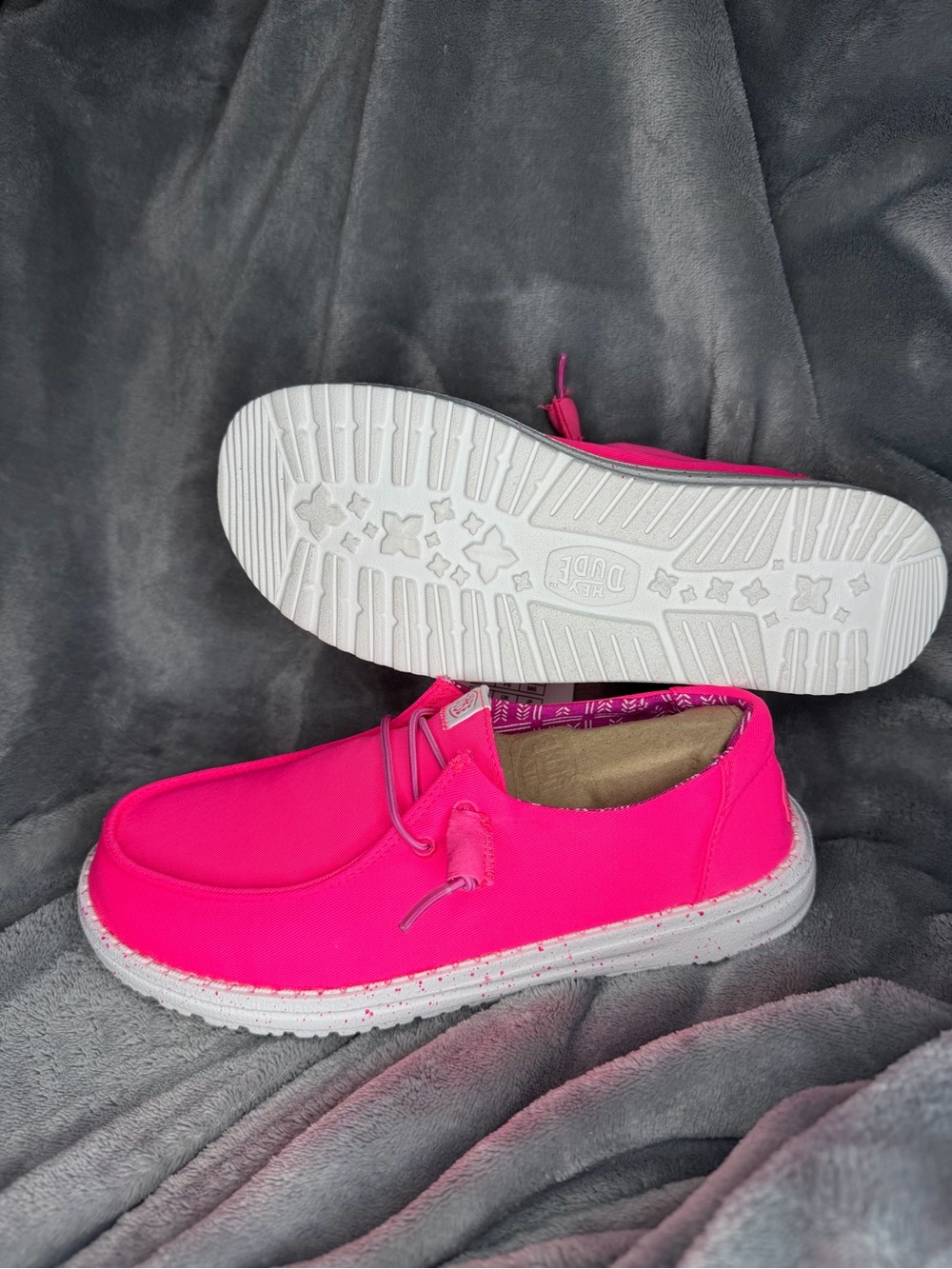 Hey Dude Women's Hot Pink Slip-On
